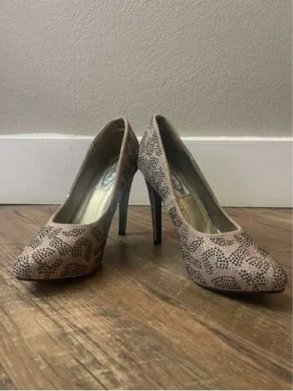 Italina Nude High Heel Pumps for Women